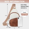 FATMOON Small Sling Bag for Women, Vegan Leather Fanny Pack Crossbody Bags for Women, Chest Bag With Guitar Strap - 3 of 4
