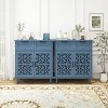 TIRAMISUBEST 2 Door 2 Drawer Cabinet, American Furniture, Suitable for Bedroom, Living Room, Study - 4 of 4