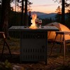 BAOURE 34" 50,000 BTU Black Steel Propane Fire Pit Table with Lid - 2-in-1 Outdoor Heater and Coffee Table for Patio, Deck, Garden - 2 of 4
