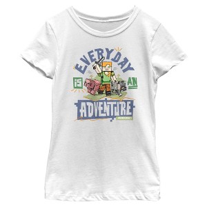 Girls Minecraft Everyday Is An Adventure T Shirt - 1 of 4