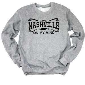 Simply Sage Market Women's Graphic Sweatshirt Nashville On My Mind - 1 of 2