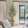 Artificial Olive Tree with Fruit, Fake Potted Topiary Tree with Dried Mos, Artificial Plants with Natural Wood Trunk for Home Office Decor - 4 of 4