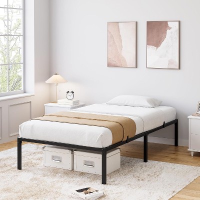Metal Bed Frame,Heavy Duty Steel Slats Support Platform Bed with Under Bed Storage for Bedroom Apartment-No Box Spring Needed,Noise Free,Easy Assembly