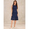 INSPIRE CHIC Women's Lace Boat Neck Sleeveless Evening Cocktail Sheath Dress - 4 of 4