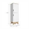 NicBex 4 Shelves File Cabinet with Double Doors,Office Cabinet with Spacious Tier-Shelving Design,Modern Cabinet,Filing Cabinet for Home Office - 3 of 4