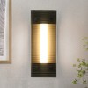 LNC Pontevedra 1-Lights 4.7" Modern Luxury Cylinder Integrated LED Wall  Lights, Gunmetal Black - 2 of 4