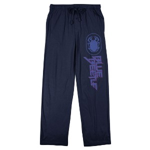 Blue Beetle Scarab Logo Men's Navy Sleep Pajama Pants - 1 of 4