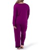 Fruit of the Loom Women's and Women's Plus Long Sleeve Pajama Set - 2 of 4