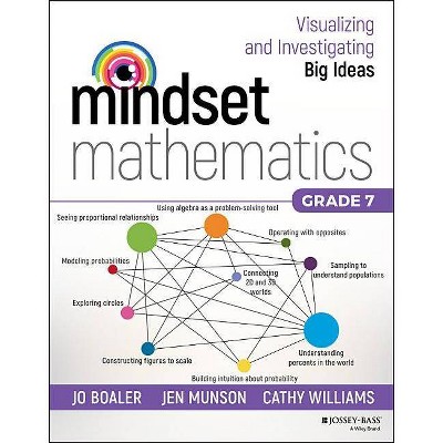  Mindset Mathematics: Visualizing and Investigating Big Ideas, Grade 7 - by  Jo Boaler & Jen Munson & Cathy Williams (Paperback) 