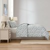 Nestl Modern Comforter, 3pc Floral Comforter Set, Floral Bedding Set - 2 of 4