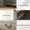 9 Drawer Dresser for Bedroom, 37.8 Inch Tall Dresser with Wide Drawers & Ornately Carved Metal Handles, Rustic Dresser for Closet with Wood Legs - 3 of 4