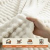 White Warm Blanket with Breathable and Soft for Couch and Bed - 3 of 4