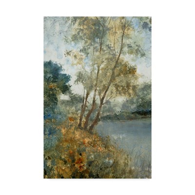 Ethereal Waters Landscape Canvas Print in Multicolor