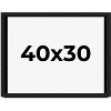 PosterPalooza | Modern Shadow Box 1" Depth Black Picture Frame - UV Acrylic, Backing Board, Hanging Hardware - 2 of 4
