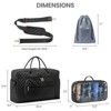 Travel Duffle Bag, Weekender Bag for Women with Professional Laptop Compartment Carry on Overnight Case - 3 of 4