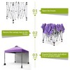 10x10 Pop Up Canopy with Sidewalls for Outdoor, Portable Outdoor Canopy with One Push Setup, Easy Set-Up Waterproof Pop Up Tent for Outdoor Party - 3 of 4