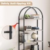 Coucheta 70 Inch Tall Arched Bookshelf – 5-Tier Tall Bookcase, Multiple colors Modern Storage Shelf, Holds 30lbs/Shelf for Living Room & Bedroom - 4 of 4