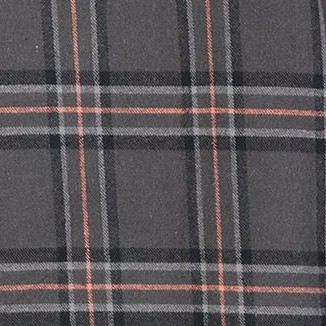 1134 - charcoal / gray / coral highlight