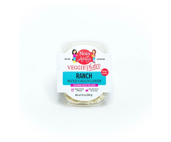 Nora and Ashley's Ranch Riced Cauliflower Veggie Plates - 12oz