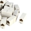 Unique Bargains Grey White Double Connector RJ45 F/F Modular Network Coupler Adapter 20 Pcs - 4 of 4