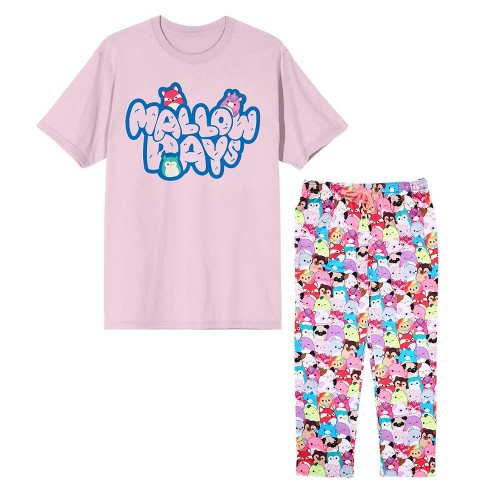 Squishmallows Womens Sleepwear Set With Short Sleeve Tee And Sleep Pajama  Pants- Xxl : Target