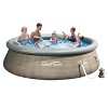 Summer Waves P10012365 Quick Set 12ft x 36in Outdoor Round Ring Inflatable Above Ground Swimming Pool with Filter Pump and Filter Cartridge, Brown - image 2 of 4
