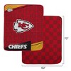 NFL Kansas City Chiefs Diagonal Ghost Checker Double Sided Ultra Cozy Blanket - 3 of 3