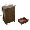 Modern 5-Drawer Dresser with Metal Handles, Multifunctional Storage Chest for Bedroom, Living Room, or Entryway-The Pop Home - 4 of 4