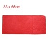 Unique Bargains High Absorbing Chamois Car Clean Cloth Towel Red Gray 2 Pcs - 4 of 4