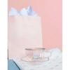 Pavilion Gift Company - Enjoy - 7 oz Glass Teacup and Saucer - Drinkware - 4 of 4