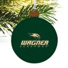 Wagner College Primary Logo Wood Christmas Tree Holiday Ornament - 4 of 4