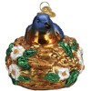 Old World Christmas Glass Blown Ornament for Christmas Tree, Bird in a Nest - 3 of 4