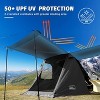 Anybear SUV Car Tent Tailgate Shade Awning Black - 2 of 4