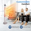 SereneLife 1500W Electric Floor Standing Patio Heater with Remote Control - Three Heat Settings (SLOHT42) - image 2 of 4