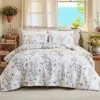 Cozy Comfort Comforter Set -Boho Tufted Shabby Chic Bedding Comforter Set, 100% cotton 3 Pieces Vintage Farmhouse Bed Set - 4 of 4