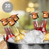 Big Dot of Happiness Orange Grad - Best is Yet to Come - DIY Grad Cap Orange Graduation Party Bottle Topper Decorations - Set of 20 - 2 of 4