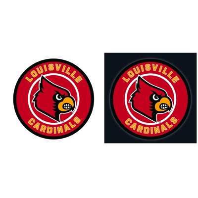 Evergreen Ultra-Thin Edgelight LED Wall Decor, Round, University of Louisville- 23 x 23 Inches Made In USA