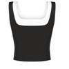 INSPIRE CHIC Women's Sleeveless Square Neck Crop Color Block Sports Summer Tank Top - 4 of 4