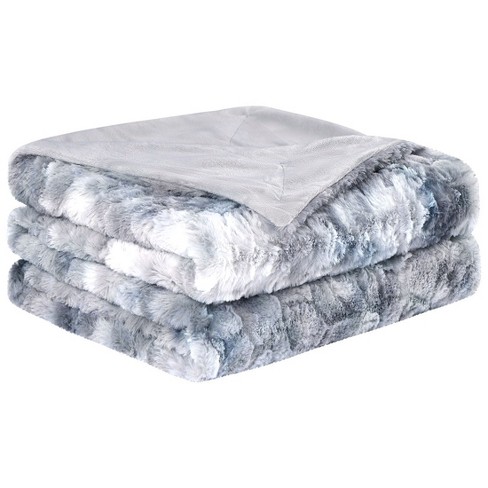 Grey fleece online bedding