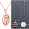 Superstar Zodiac Constellation Pendant Necklace, Premium Crystal Horoscope , or Rose , 18+2 - 4 of 4