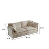 Modular Chenille Upholstered Sectional Sofa Set with 2 Ottomans and 5 Pillows, Modern Lounge Couch for Living Room or Home Theater-Cuddlewood - 4 of 4