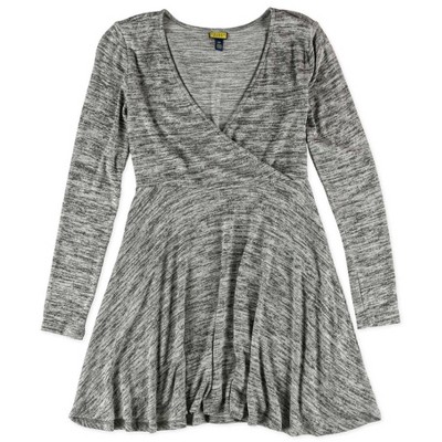Aeropostale Womens Wrap Front Sweater Dress
