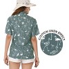 HAPPY BAY Button Down Shirt for Women Summer Beach Tropical Vacation Button Up Casual Shirt Short Sleeve Tops Blouses for Women - 2 of 4