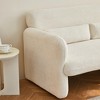 34″ Velvet Fabric Modern Single Sofa Chair with Support Pillow, Ergonomic Design, and Tool-Free Assembly for Apartment, Living Room - 3 of 4