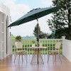 9ft Patio Umbrella with Crank Lift & Push Button Tilt - UV Protection 8-Rib Design for Pool/Deck/Backyard - 3 of 4