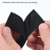 Unique Bargains Cotton Hook and Loop Fastener Infrared Reflective Applique Patches 2"x 3.5" 2 Pcs - 3 of 4