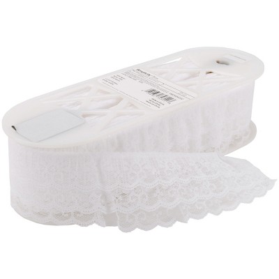 Simplicity 3 Tier Lace 2-1/2"X12yd-White