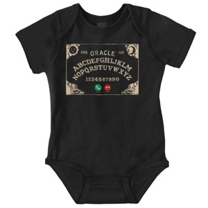 Funny Halloween Calling Evil Spirits Baby Romper Boys or Girls Brisco Brands - 1 of 4