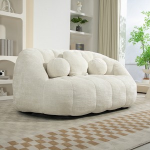 Vynxaria Comfy Bean Bag Sofa with Back Support for adults - 1 of 4
