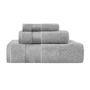 Luxury Cotton Heavyweight Solid Plush Towel Set by Blue Nile Mills - 1 of 4